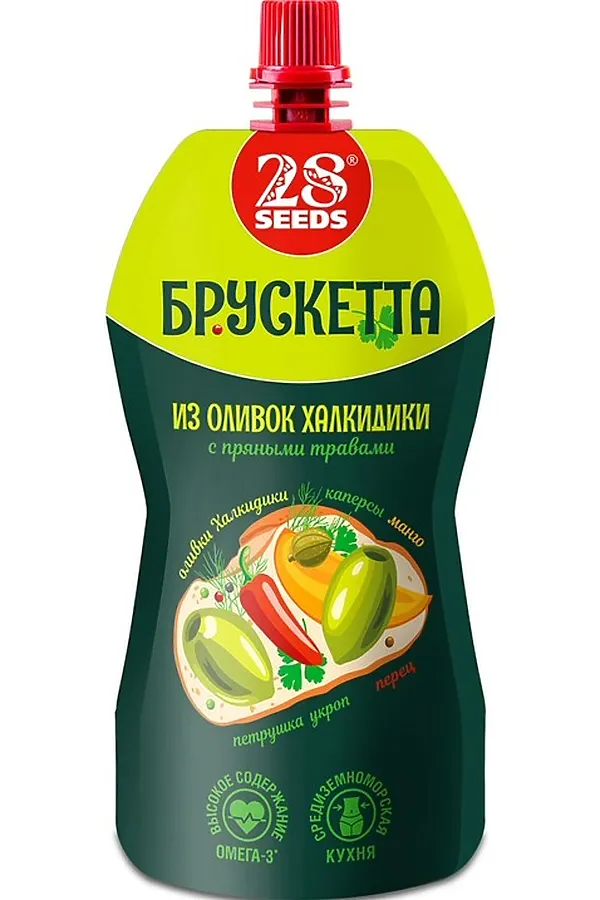 Брускетта из оливок Халкидики с пряными травами 150г ЭКО-ПРОДУКТЫ, - - фото 1