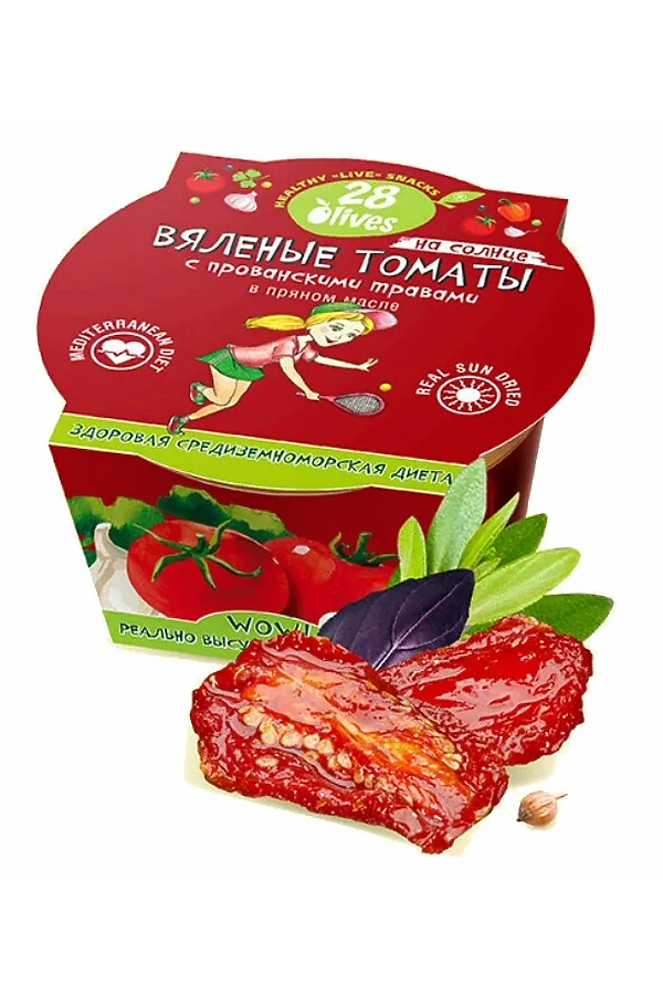 Вяленые томаты с прованскими травами в пряном масле 130г ЭКО-ПРОДУКТЫ, - - фото 1