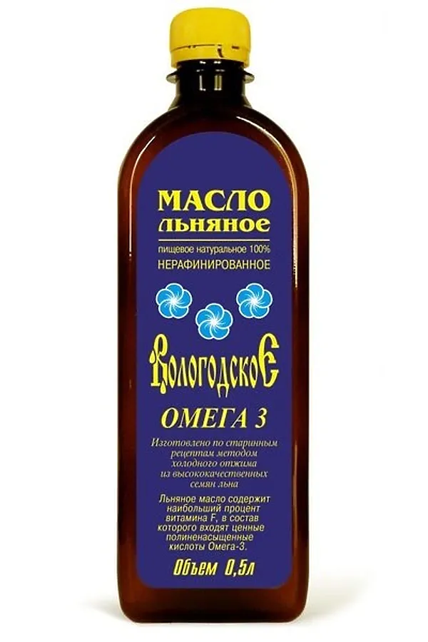 Масло льняное "Вологодское" 500мл ЭКО-ПРОДУКТЫ, - - фото 1