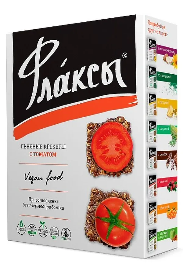 Флаксы с томатом 120г ЭКО-ПРОДУКТЫ, - - фото 1