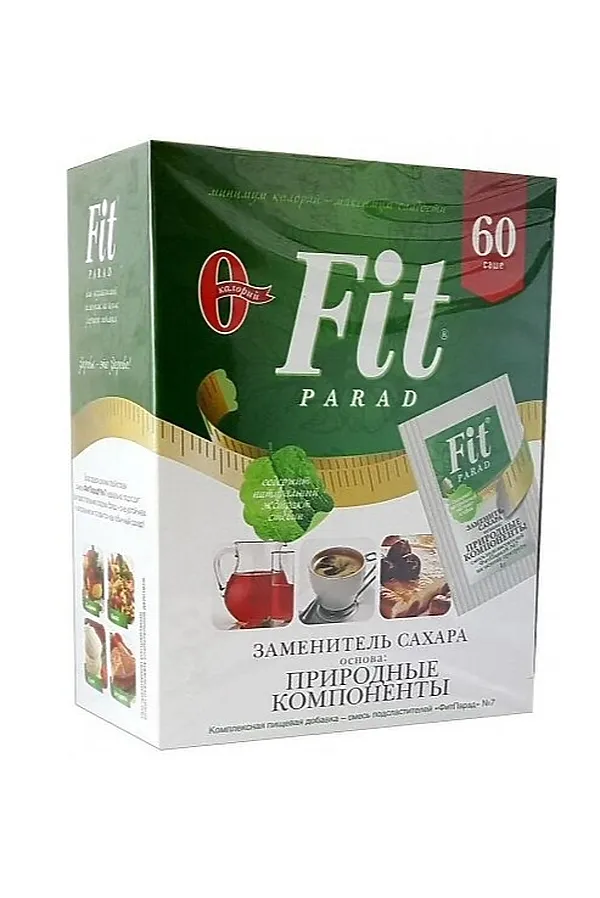 ФитПарад №  7  - 60г эритритол 60шт САШЕ ЭКО-ПРОДУКТЫ, - - фото 1