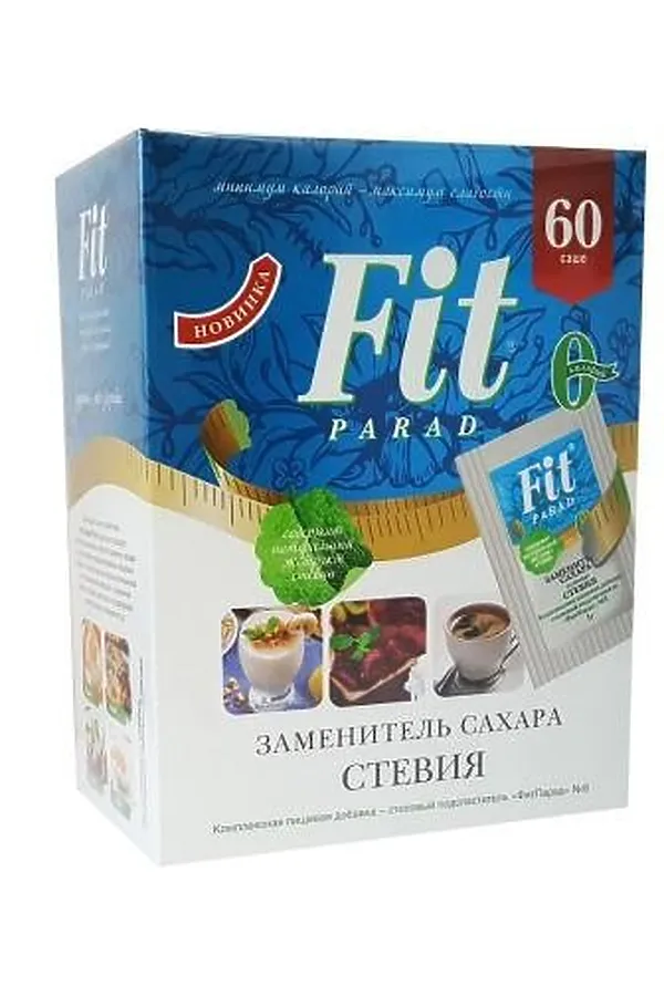 ФитПарад №  8 - 60г эритритол, стевиозид 60шт САШЕ ЭКО-ПРОДУКТЫ, - - фото 1