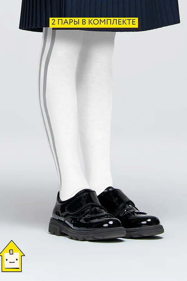 Колготки, 2 п. SMENA, белый - фото 1