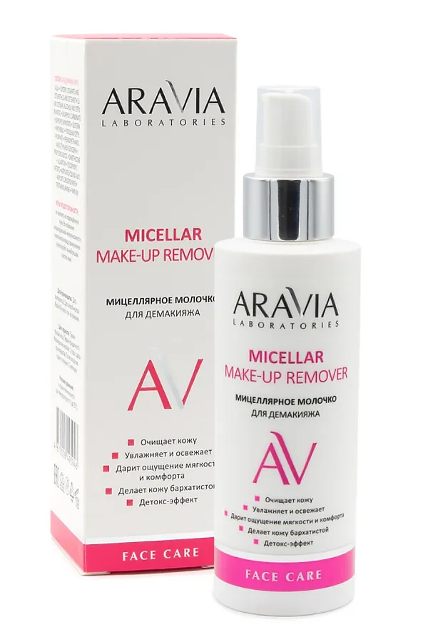 Aravia Laboratories Очищающее мицеллярное молочко для демакияжа / Micellar Make-up Remover, 150 мл KRISTALLER, белый - фото 1
