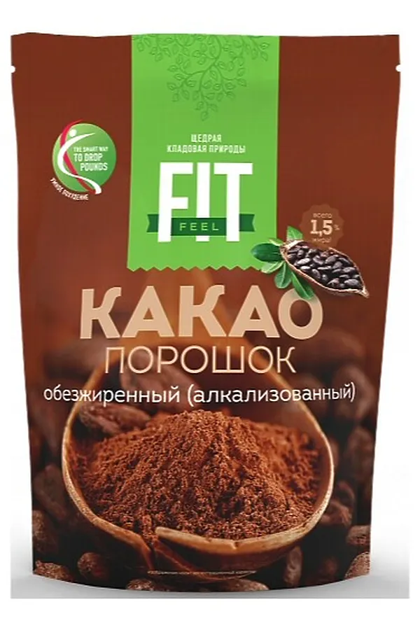 Какао обезжиренный 150г ЭКО-ПРОДУКТЫ, - - фото 1