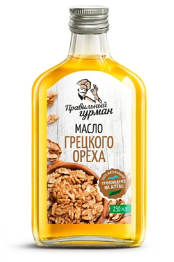 Масло грецкого ореха 250мл ЭКО-ПРОДУКТЫ, - - фото 1