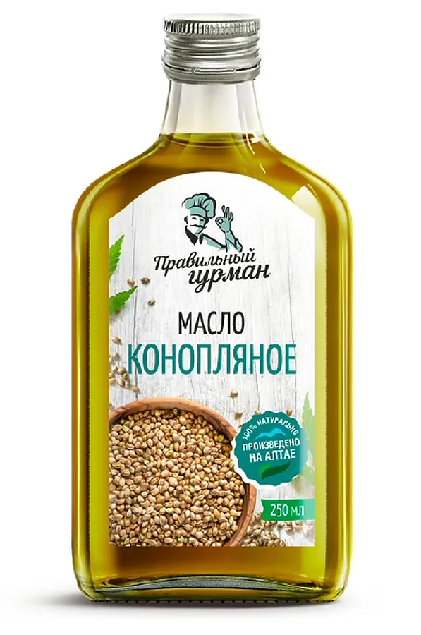 Масло конопляное 250мл ЭКО-ПРОДУКТЫ, - - фото 1