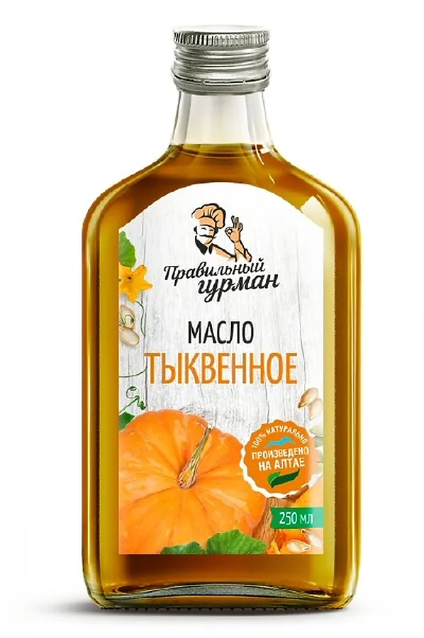 Масло тыквенное 250мл ЭКО-ПРОДУКТЫ, - - фото 1