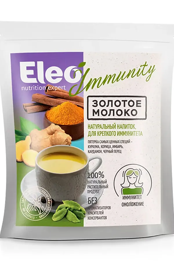 Напиток Золотое молоко "Immunity" Eleo 150г ЭКО-ПРОДУКТЫ, - - фото 1
