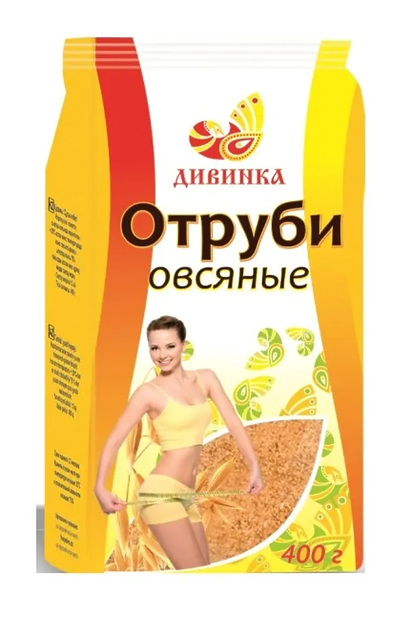 Отруби овсяные бум.пакет 400г ЭКО-ПРОДУКТЫ, - - фото 1
