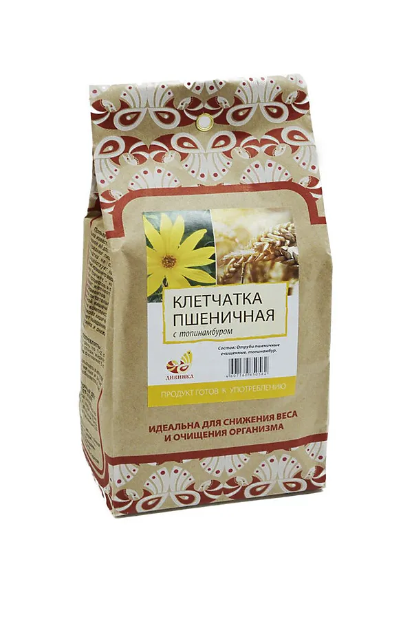 Клетчатка пшеничная Топинамбур бум.пакет 300г ЭКОПРОДУКТЫ, - - фото 1