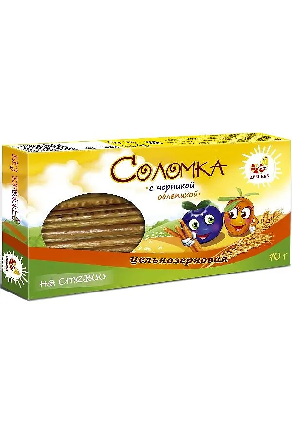 Соломка ц/з с черникой и облепихой на стевии 70г ЭКО-ПРОДУКТЫ, - - фото 1
