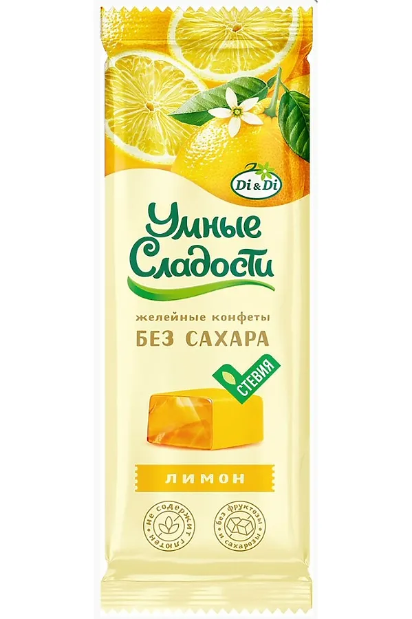 Конфеты "УмСладости" желейные Лимон 90г ЭКО-ПРОДУКТЫ, - - фото 1
