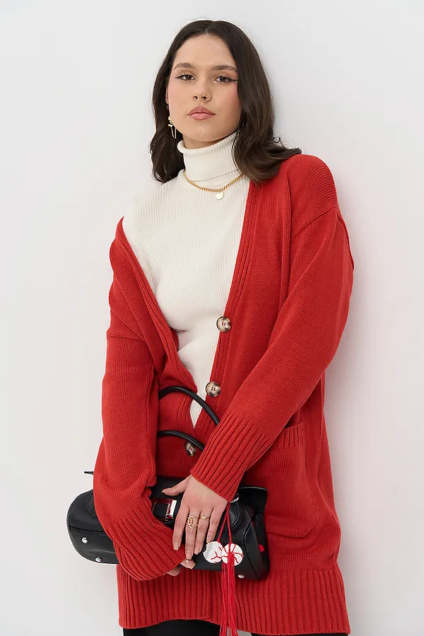 Кардиган VAY, аврора red - фото 1