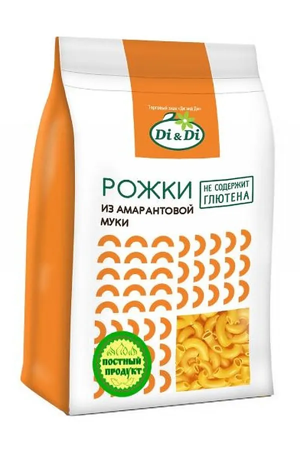 Макароны гречневые "Рожки" в амарантом 250г ЭКО-ПРОДУКТЫ, - - фото 1