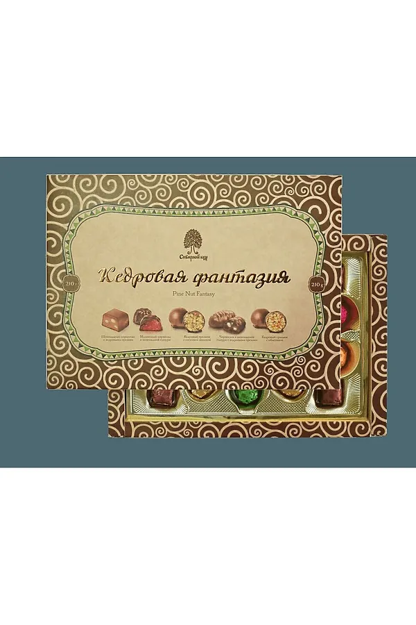 Конфеты набор "Кедровая фантазия" кор 210г ЭКО-ПРОДУКТЫ, - - фото 1