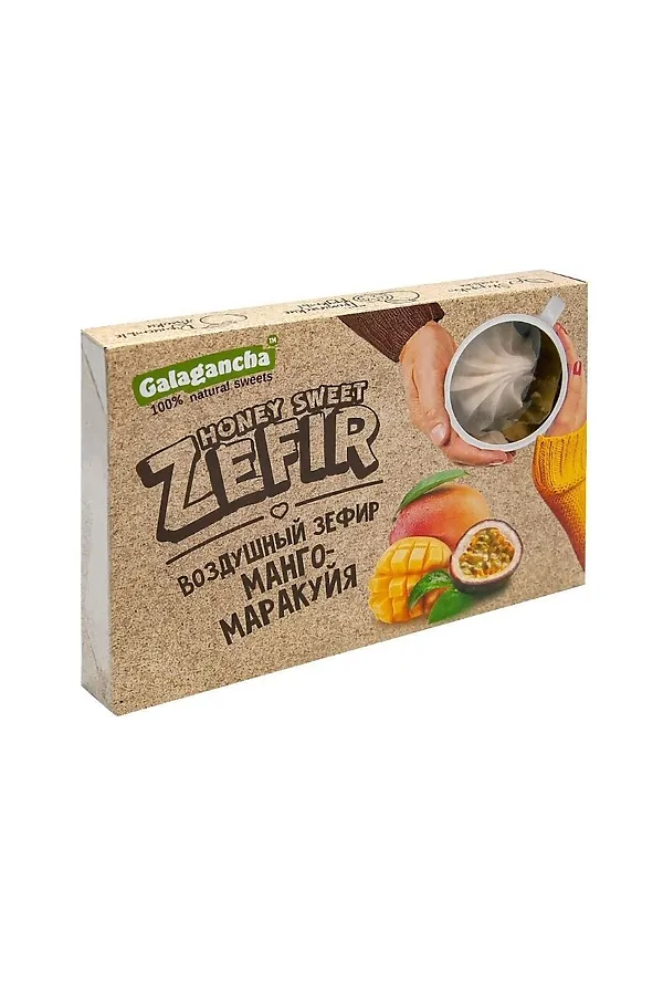 Зефир неглазированный с манго-маракуйя 140г ЭКО-ПРОДУКТЫ, - - фото 1