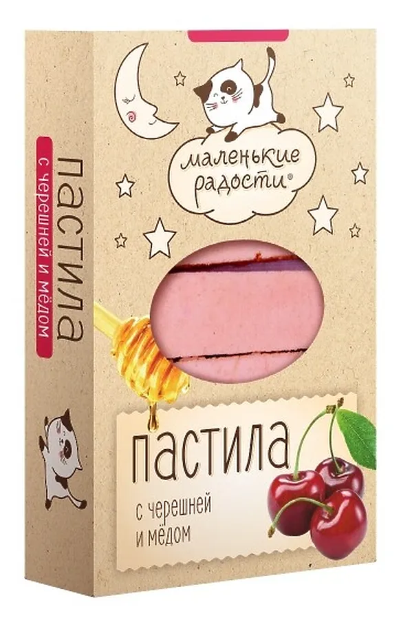 Пастила "Маленькие радости" Черешня и мёд 95г ЭКО-ПРОДУКТЫ, - - фото 1