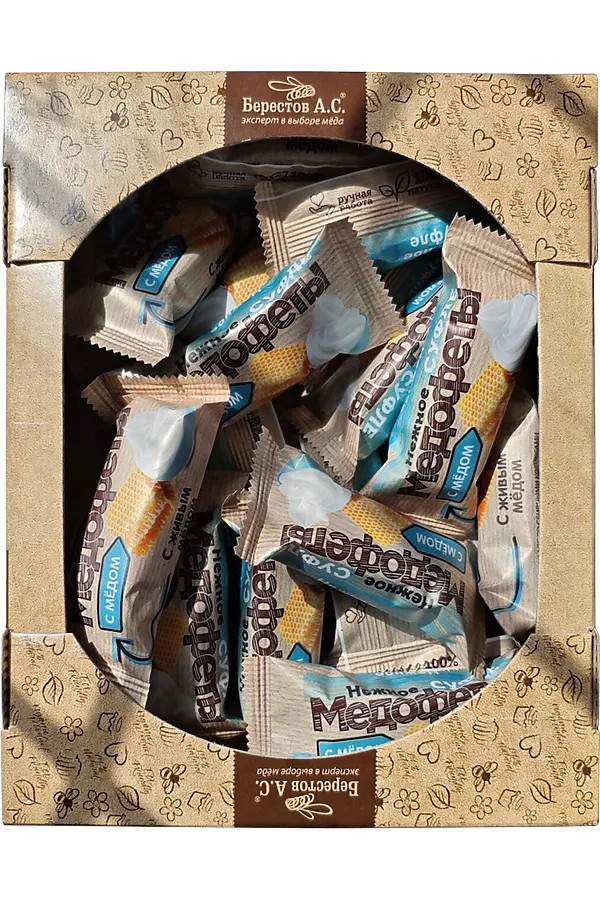 Конфеты "Медофеты" суфле йогурт и мёд, телевизор 450г ЭКО-ПРОДУКТЫ, - - фото 1