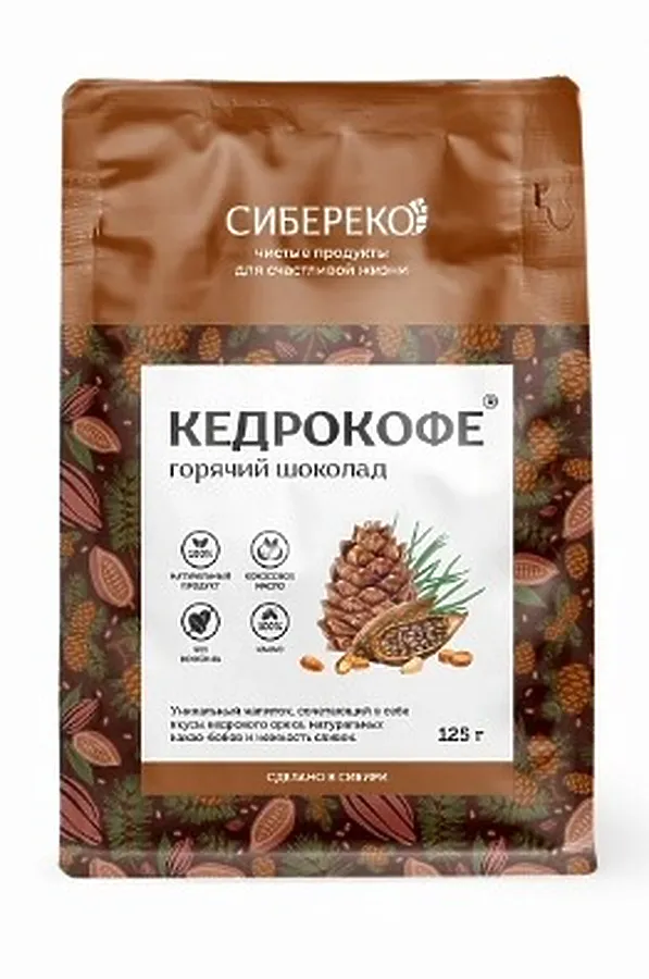 Кедрокофе Горячий шоколад Apic 125г ЭКОПРОДУКТЫ, - - фото 1