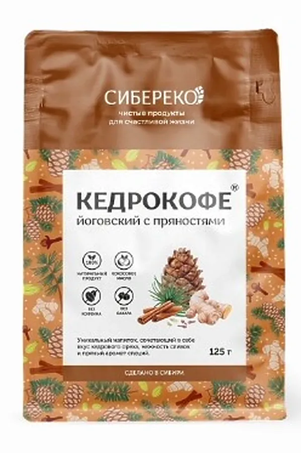 Кедрокофе Йоговский с пряностями Apic 125г ЭКОПРОДУКТЫ, - - фото 1