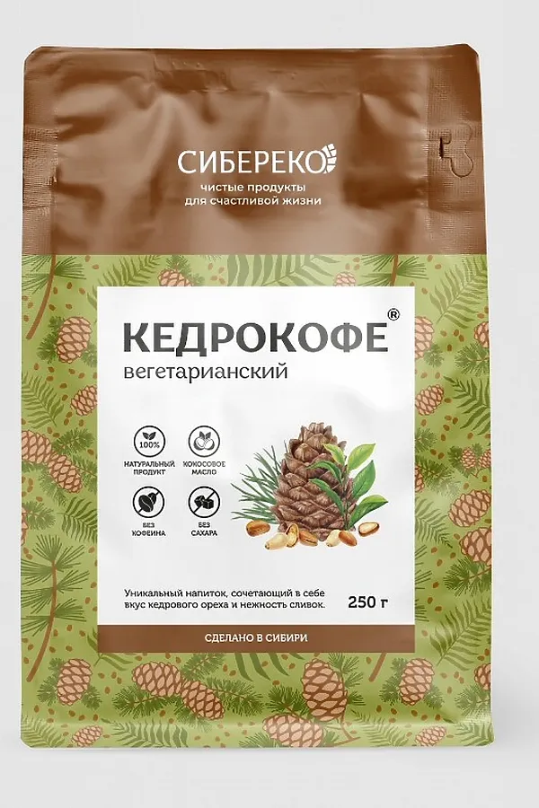 Кедрокофе Вегетарианский Apic 250г  ЭКО-ПРОДУКТЫ, - - фото 1