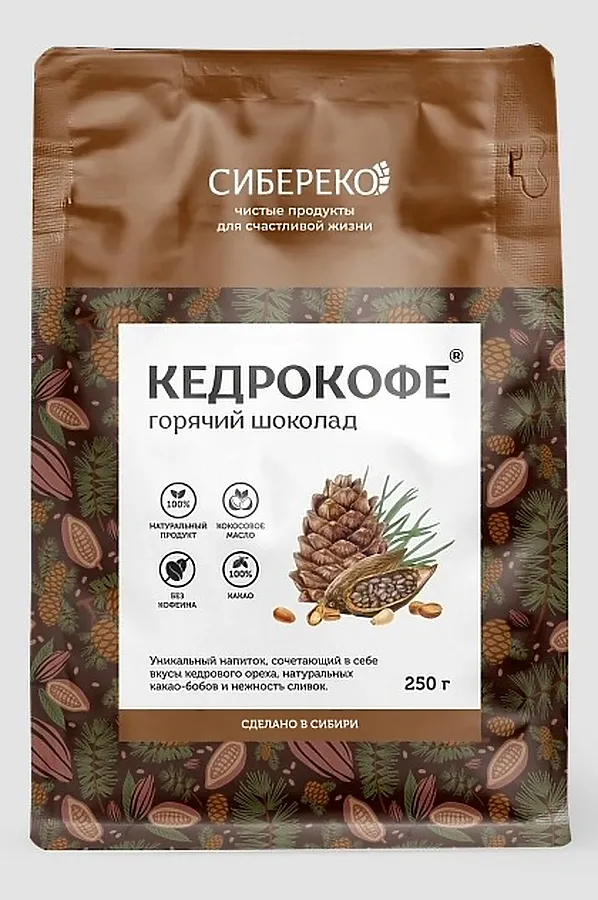 Кедрокофе Горячий шоколад Apic 250г ЭКО-ПРОДУКТЫ, - - фото 1