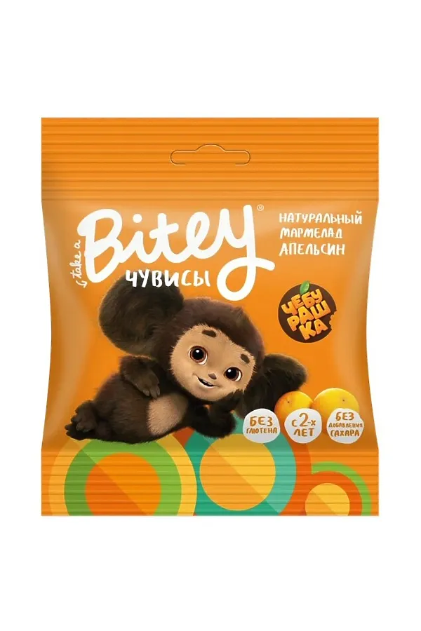 Мармелад Bitey "Чувисы" Апельсин 20г ЭКО-ПРОДУКТЫ, - - фото 1