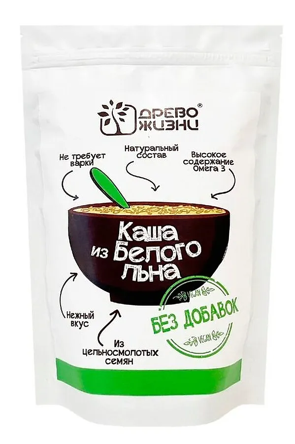 Каша белого льна без добавок 250г ЭКО-ПРОДУКТЫ, - - фото 1