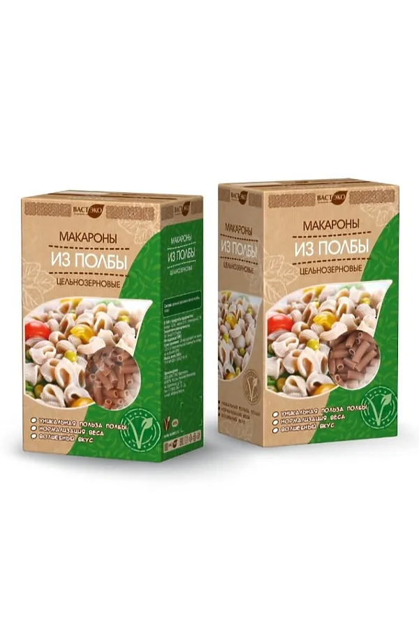 Макароны полбяные "Рожки" ц/з 400г ЭКО-ПРОДУКТЫ, - - фото 1