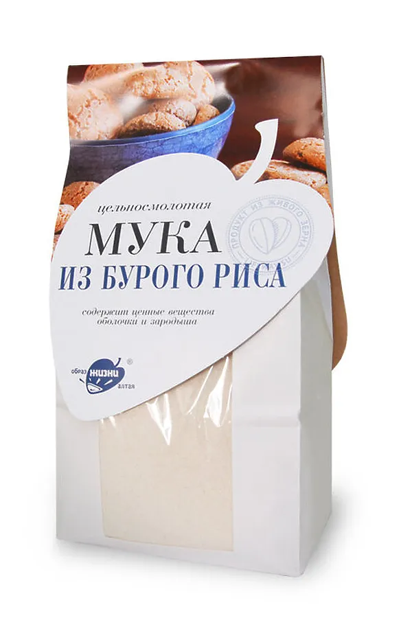 Мука рисовая (бурый рис) цельносмолотая 500гр ЭКО-ПРОДУКТЫ, - - фото 1