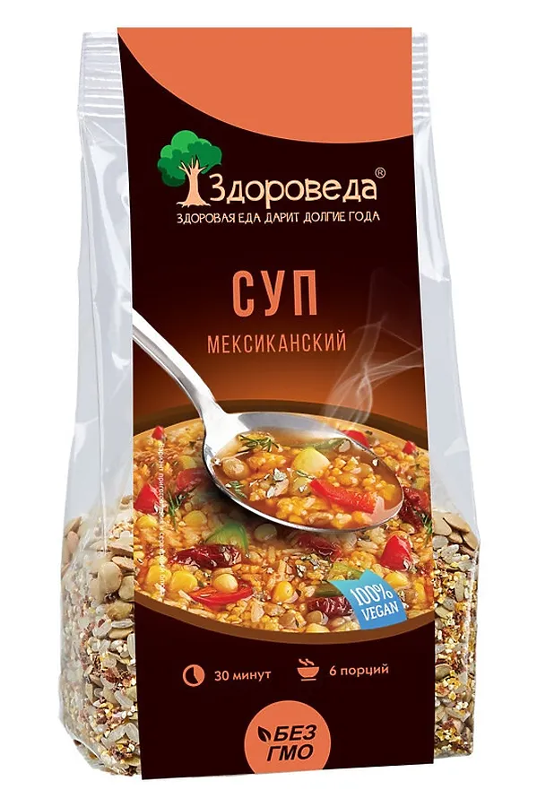 Суп Мексиканский с рисом и кукурузой 250г ЭКО-ПРОДУКТЫ, - - фото 1