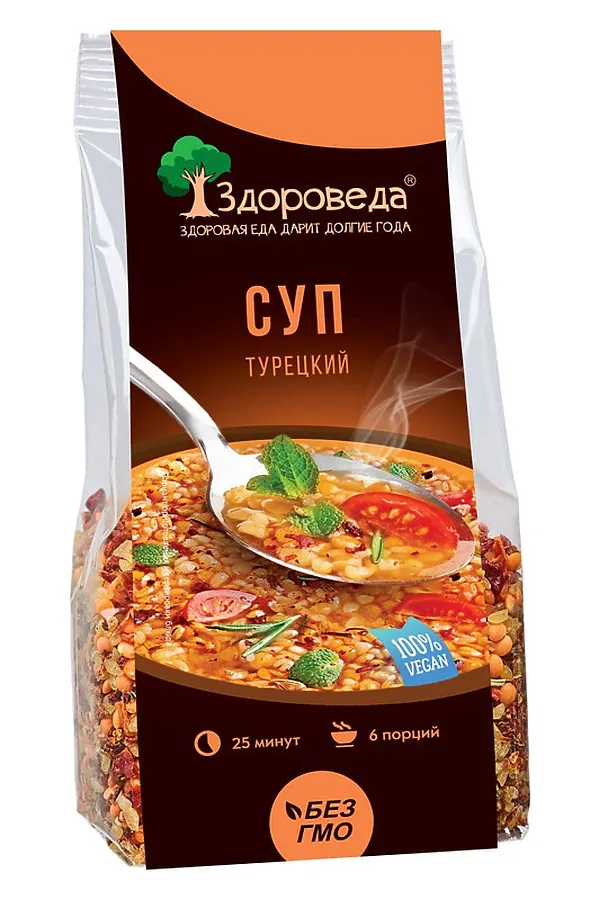 Суп Турецкий с булгуром и красной чечевицей 250г ЭКО-ПРОДУКТЫ, - - фото 1