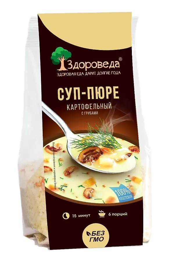 Суп-пюре Картофельный с грибами 110г ЭКО-ПРОДУКТЫ, - - фото 1