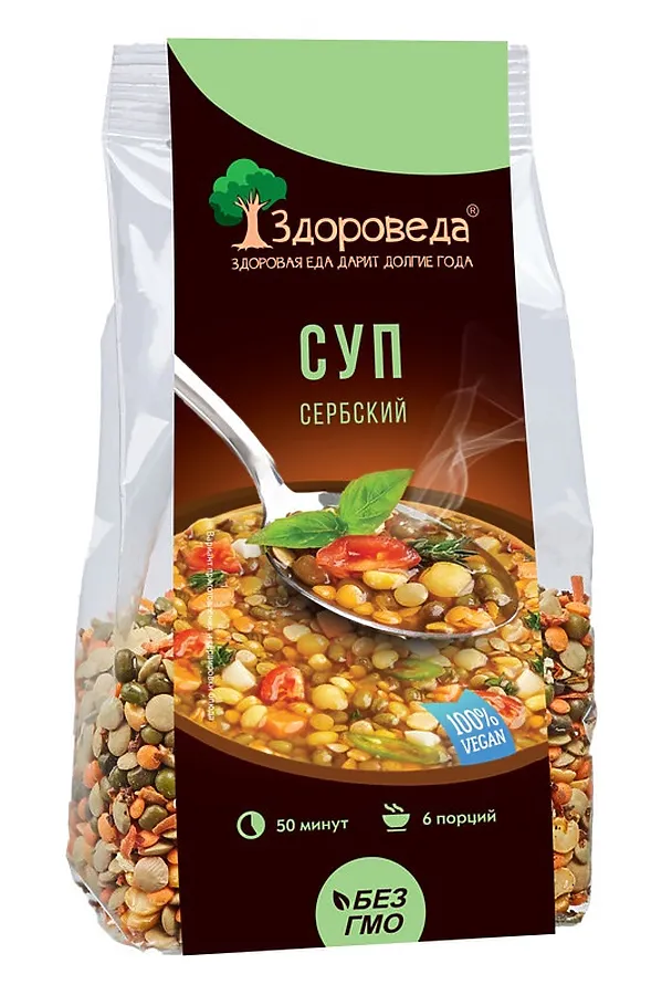 Суп Сербский 4 боба 250г ЭКО-ПРОДУКТЫ, - - фото 1