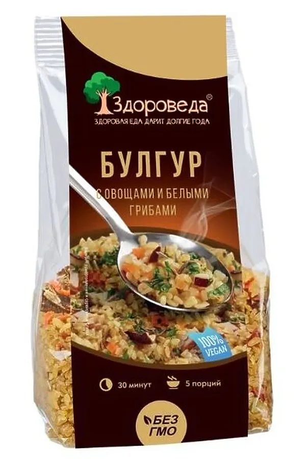 Булгур с белыми грибами и овощами 250г ЭКО-ПРОДУКТЫ, - - фото 1