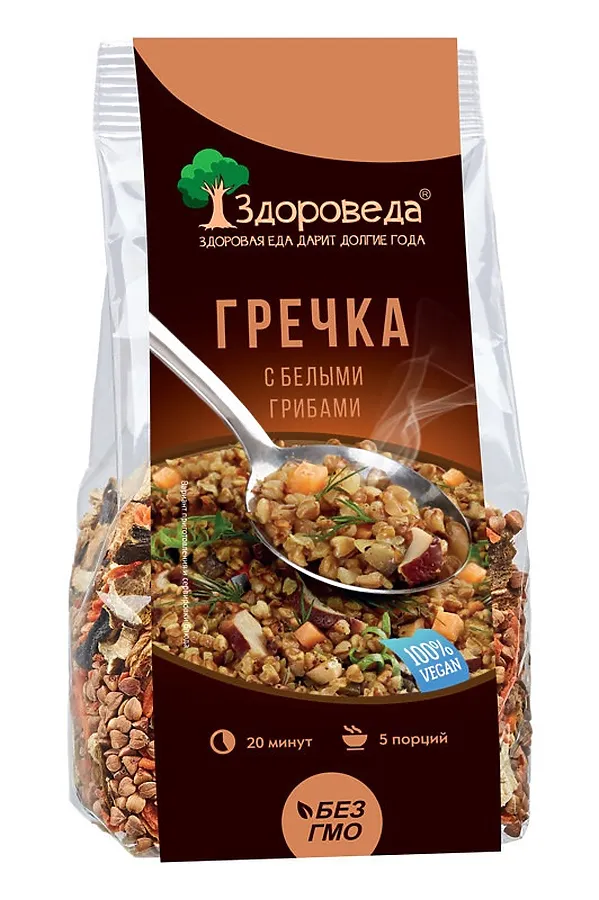 Гречка с белыми грибами 250г ЭКО-ПРОДУКТЫ, - - фото 1