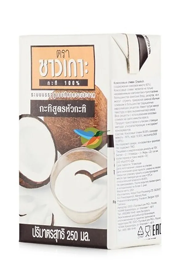 Сливки кокосовые Chaokoh 250 мл ЭКО-ПРОДУКТЫ, - - фото 1