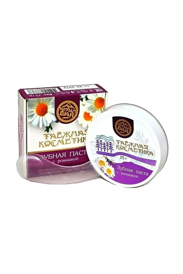 Зубная паста с ромашкой 25г ЭКО-ПРОДУКТЫ, - - фото 1