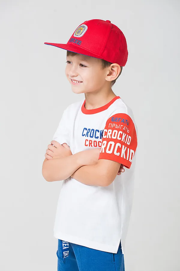 Футболка CROCKID, белый - фото 1