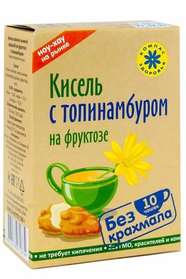 Кисель овсяно-льняной "С Топинамбуром" с фруктозой 150г ЭКО-ПРОДУКТЫ, - - фото 1