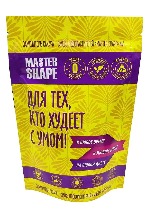 Смесь подсластителей № 1 - 150г Master shape ДОЙ-ПАК ЭКО-ПРОДУКТЫ, - - фото 1