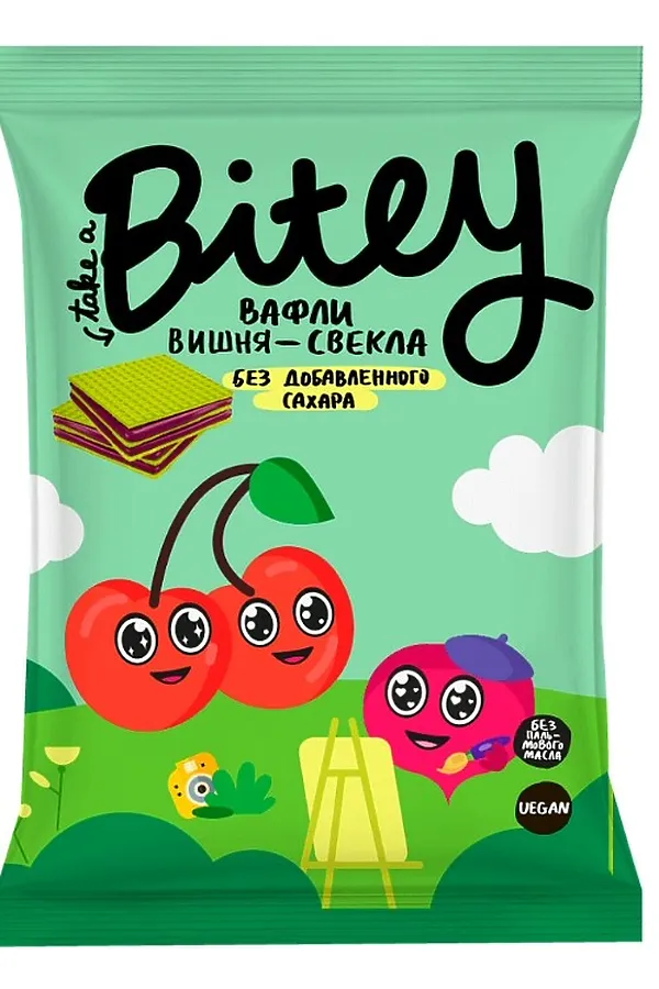 Вафли Bitey Вишня-Свекла 35г ЭКО-ПРОДУКТЫ, - - фото 1