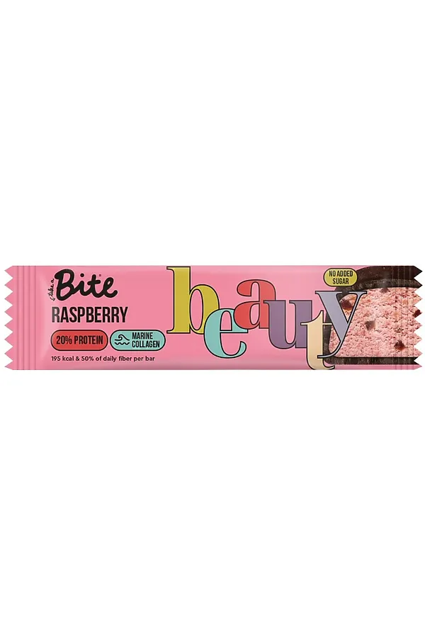 Батончик протеиновый Bite "Малина" 50г ЭКО-ПРОДУКТЫ, - - фото 1