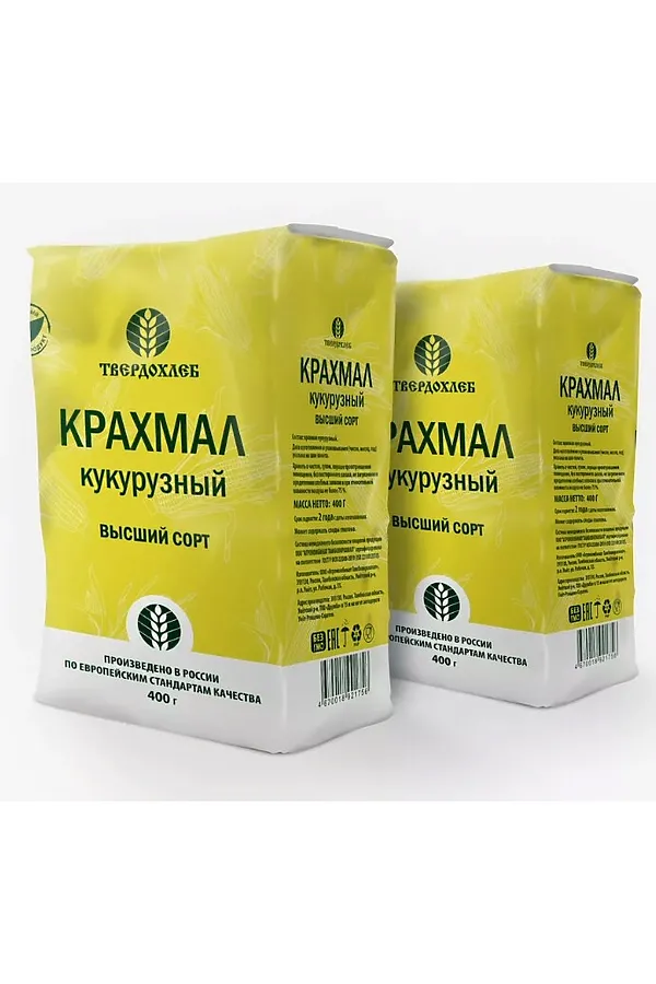 Крахмал кукурузный высший сорт 400г ЭКО-ПРОДУКТЫ, - - фото 1