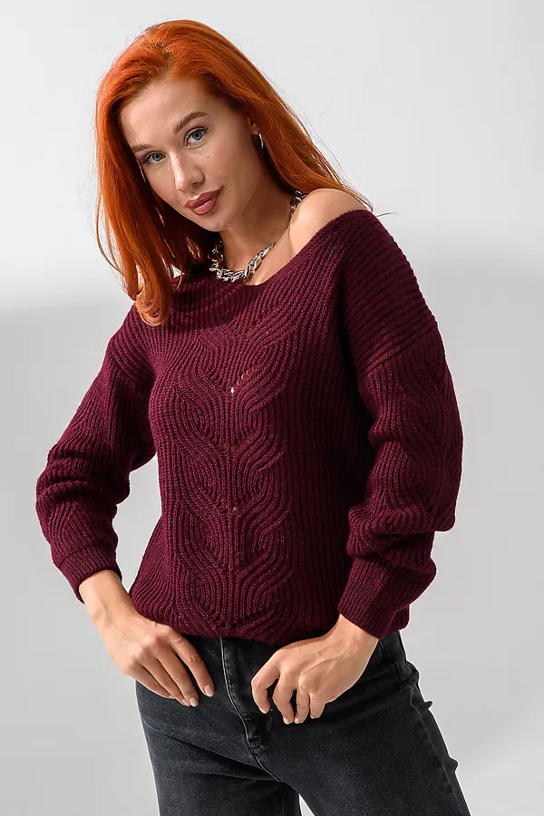 Джемпер 84503 НАТАЛИ, бордовый - фото 1