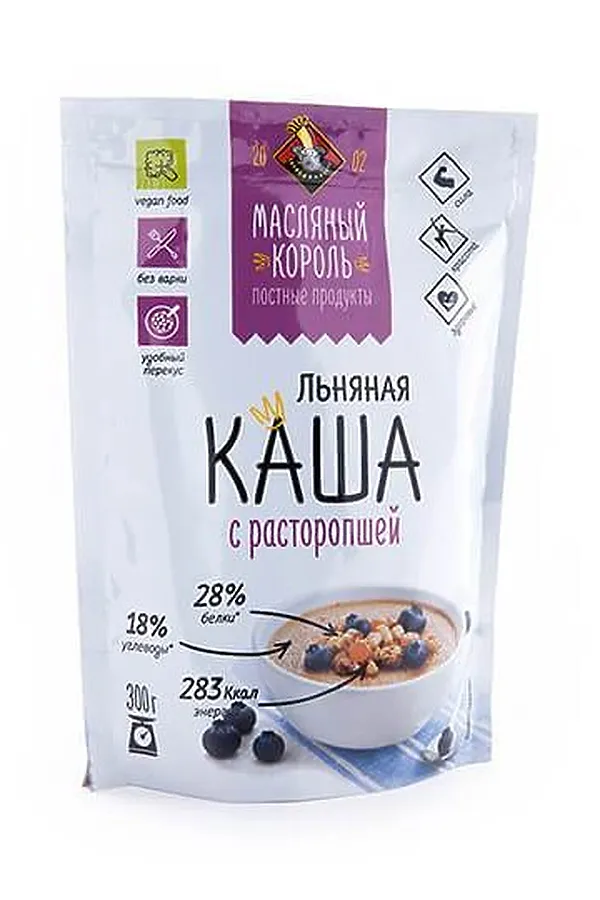 Каша льняная с расторопшей дой-пак 300г ЭКО-ПРОДУКТЫ, - - фото 1