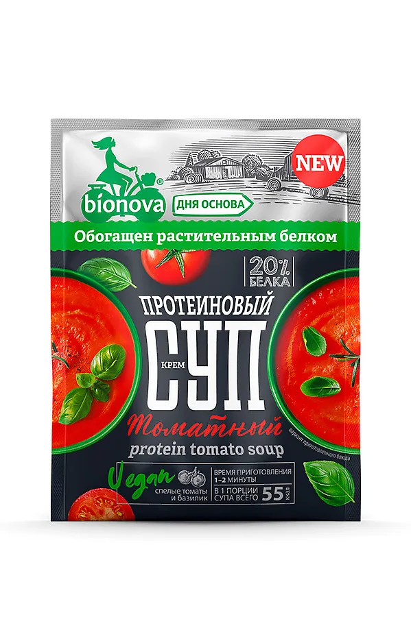 Суп (крем-суп) протеиновый б.приготовления Томат 20г ЭКО-ПРОДУКТЫ, - - фото 1
