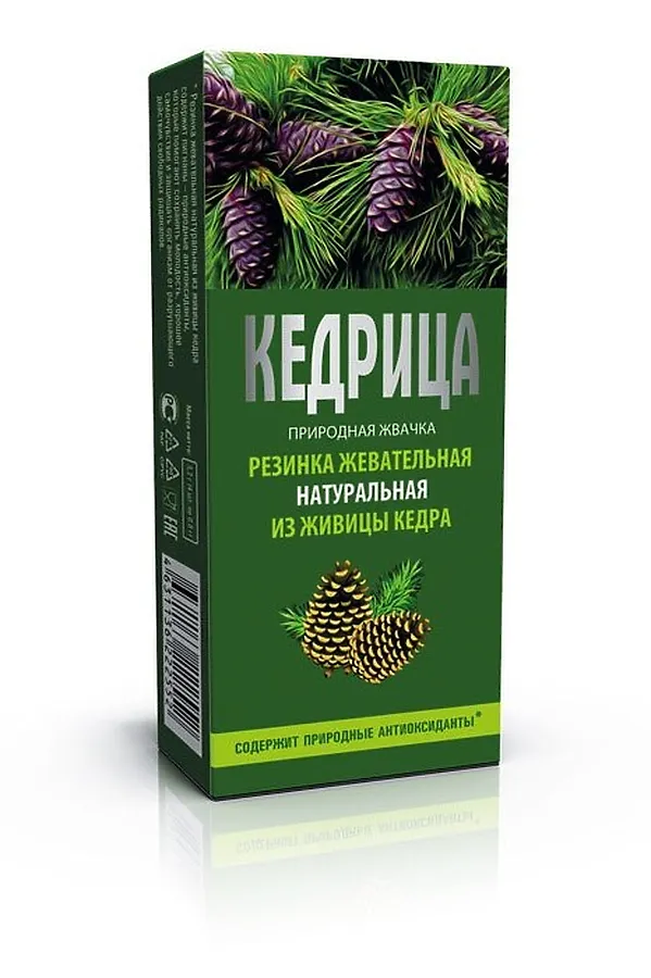 Смолка жевательная кедровая «Кедрица» 0,8г ЭКОПРОДУКТЫ, - - фото 1