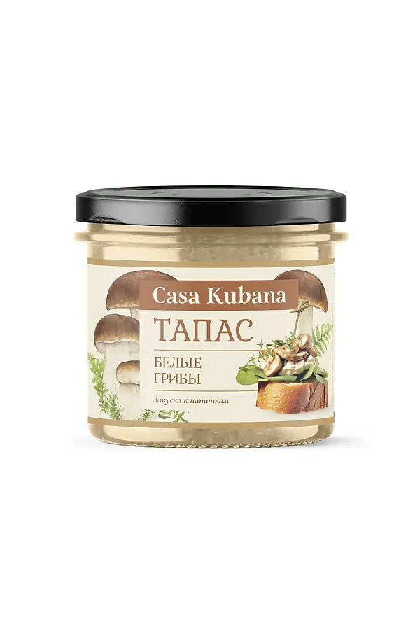Тапас "Белые грибы" стекло 90г ЭКО-ПРОДУКТЫ, - - фото 1